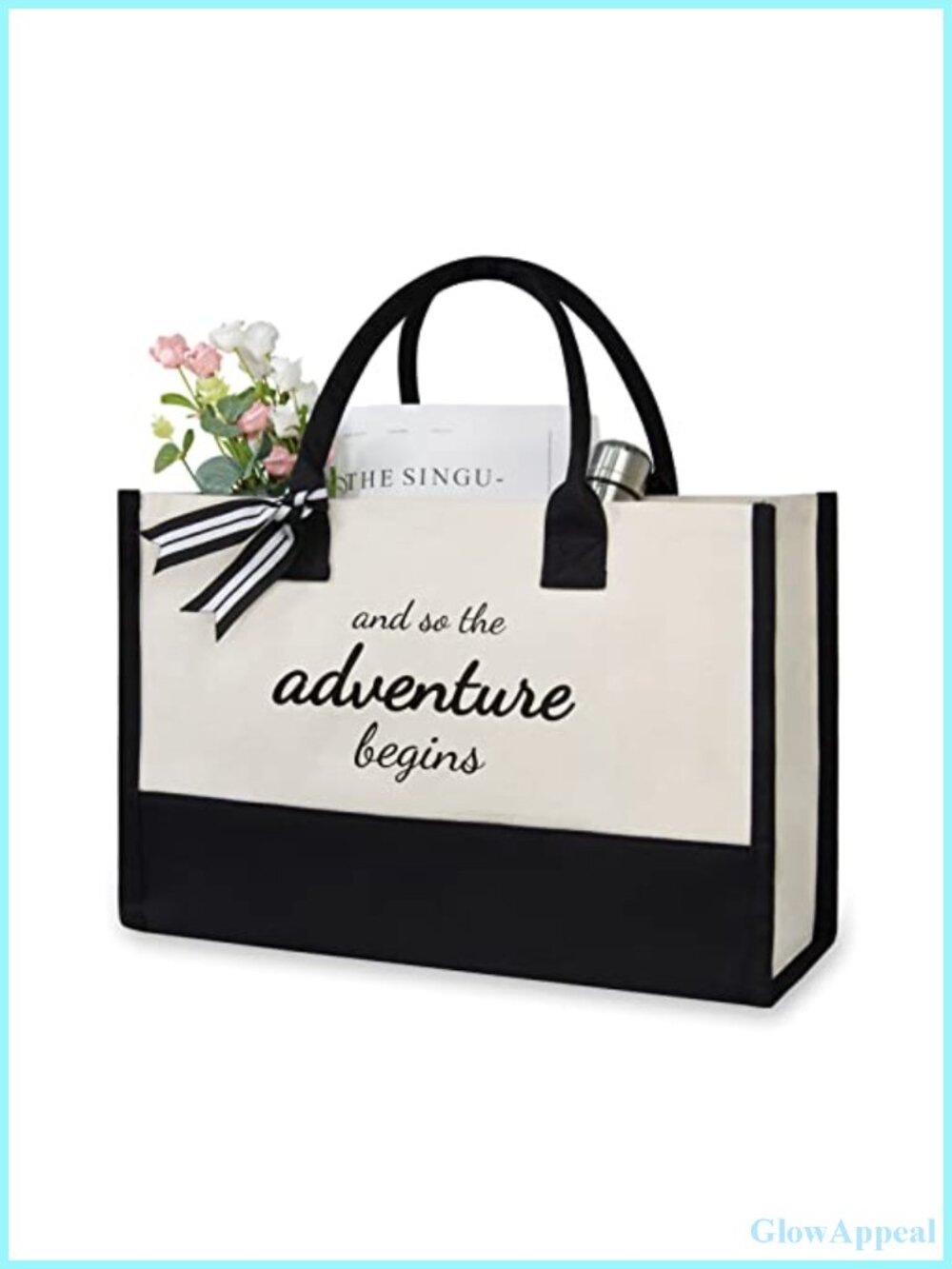 Canvas Tote Bag for Bride, Bridal Shower Gift, Wedding Bachelorette Shoulder Bag